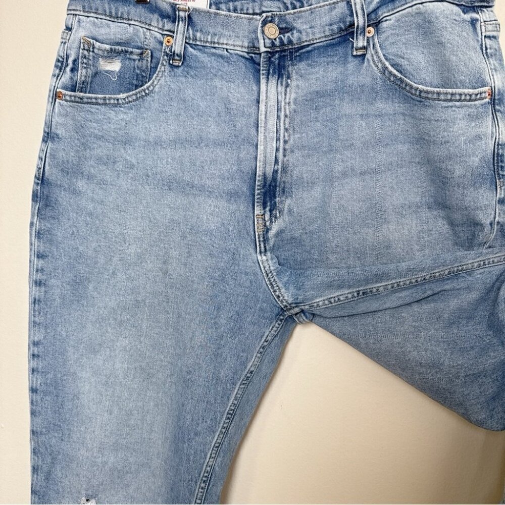 GAP Womens 32 90s Loose High Rise Distressed Knee Jeans - Picture 8 of 15